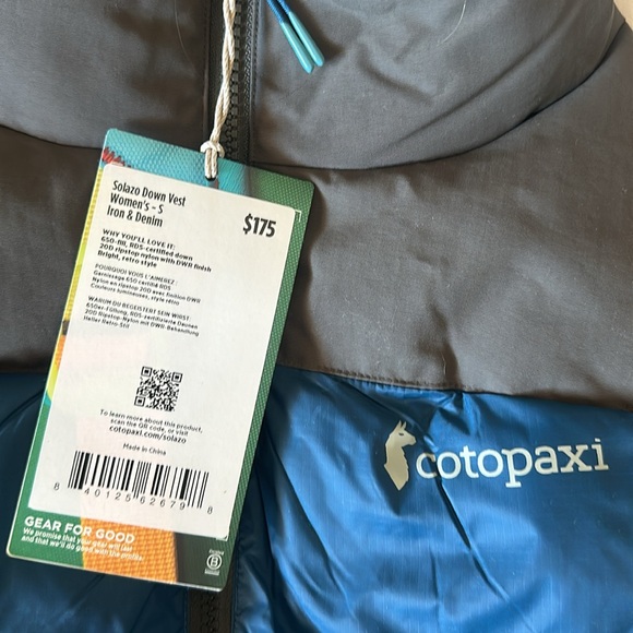 Cotopaxi Solazo down vest - small - Picture 4 of 5